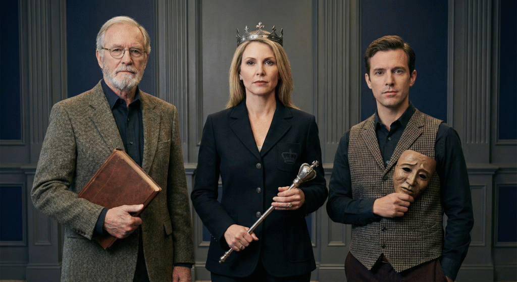 Archetypy marki a skuteczna reklama firmy – wizualizacja Mędrca, Władcy i Śmieszka.